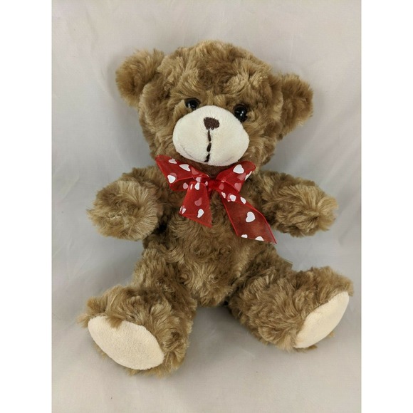 Dan Dee Other - Dan Dee Bear Plush 10 Inch Red Heart Ribbon Stuffed Animal Toy